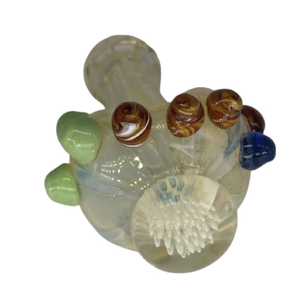 3’’ Super Heavy Marble Spoon Glass Hand Pipe - Smoke Shop Wholesale. Done Right.