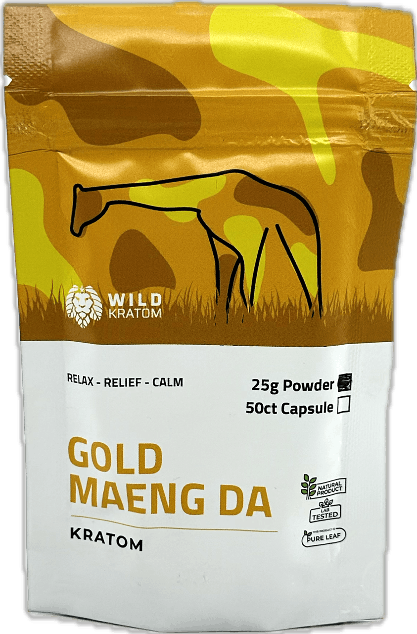 Wild Kratom Gold Maeng Da - 25g Kratom Powder