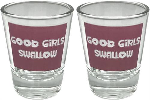 SHOT GLASS GOOD GIRLS SWALLOW 2 PIECE SET