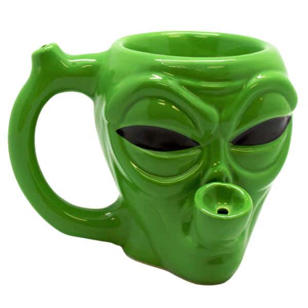 ALIEN CERAMIC COFFEE MUG PIPE - Smoke Shop Wholesale. Done Right.