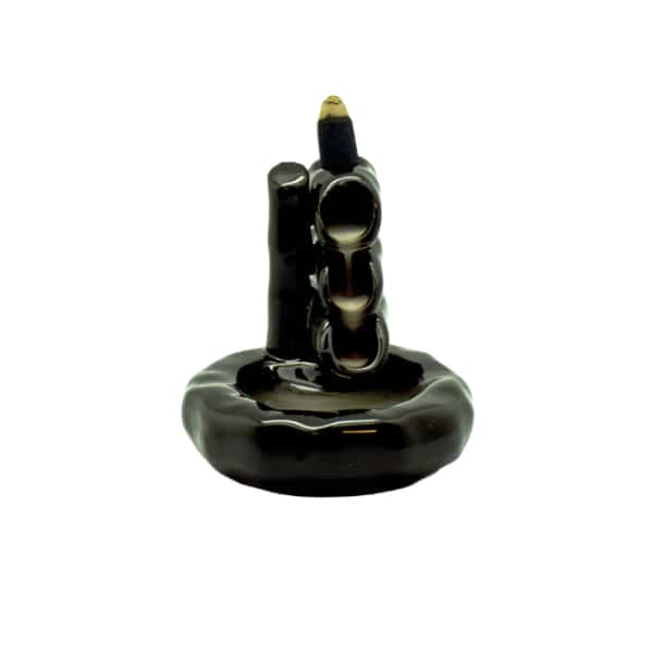 Black Ceramic Steps Backflow Incense Burner - Smoke Shop Wholesale. Done Right.