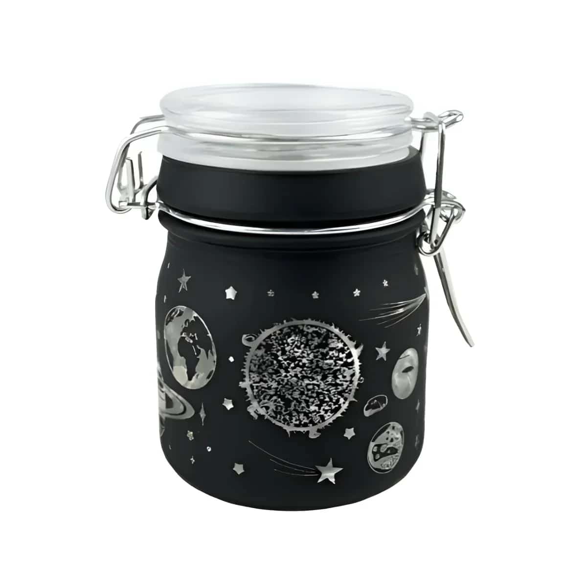 Black Frosted Galaxy Stash Jar 5oz - Smoke Shop Wholesale. Done Right.