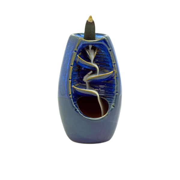 Blue Ceramic Backflow Incense Burner - Smoke Shop Wholesale. Done Right.