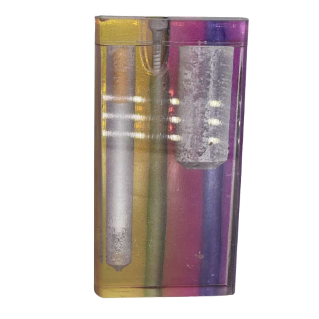 Clear Pattern Acrylic Dugout - Smoke Shop Wholesale. Done Right.