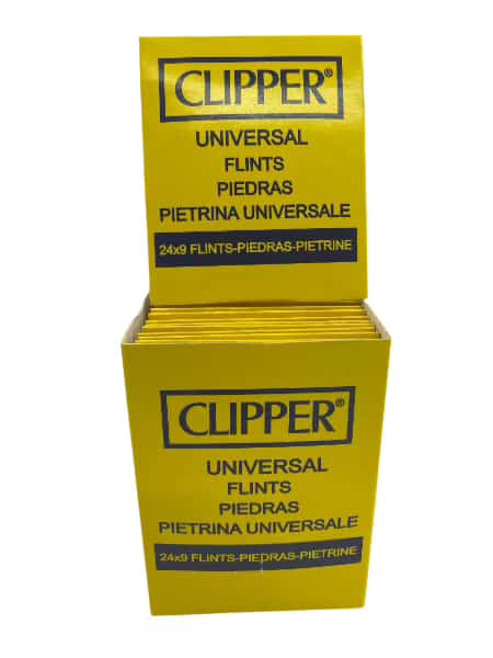 CLIPPER UNIVERSAL FLINTS 24 CT BOX - Smoke Shop Wholesale. Done Right.