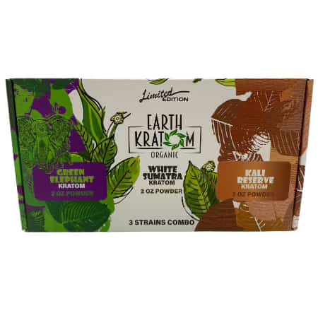 EARTH KRATOM **LIMITED EDITION** 2 OZ POWDER 3 STRAIN COMBO GIFT BOX - Smoke Shop Wholesale. Done Right.