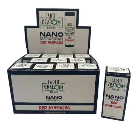 EARTH KRATOM RED MAENG DA NANO EXTRACT 12 ML 12 CT DISPLAY - Smoke Shop Wholesale. Done Right.