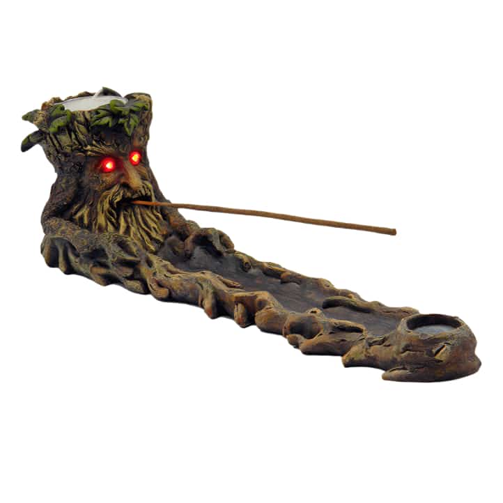 Green Man Incense Burner w/ LED Eyes - Smoke Shop Wholesale. Done Right.