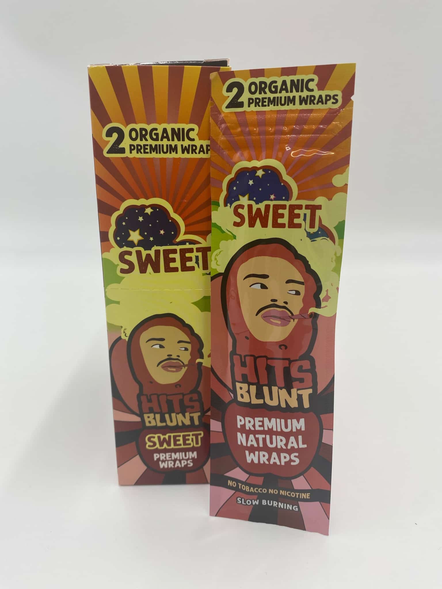 HITS BLUNT PREMIUM SWEET NATURAL HEMP WRAPS 2 PK 25 CT BOX - Smoke Shop Wholesale. Done Right.