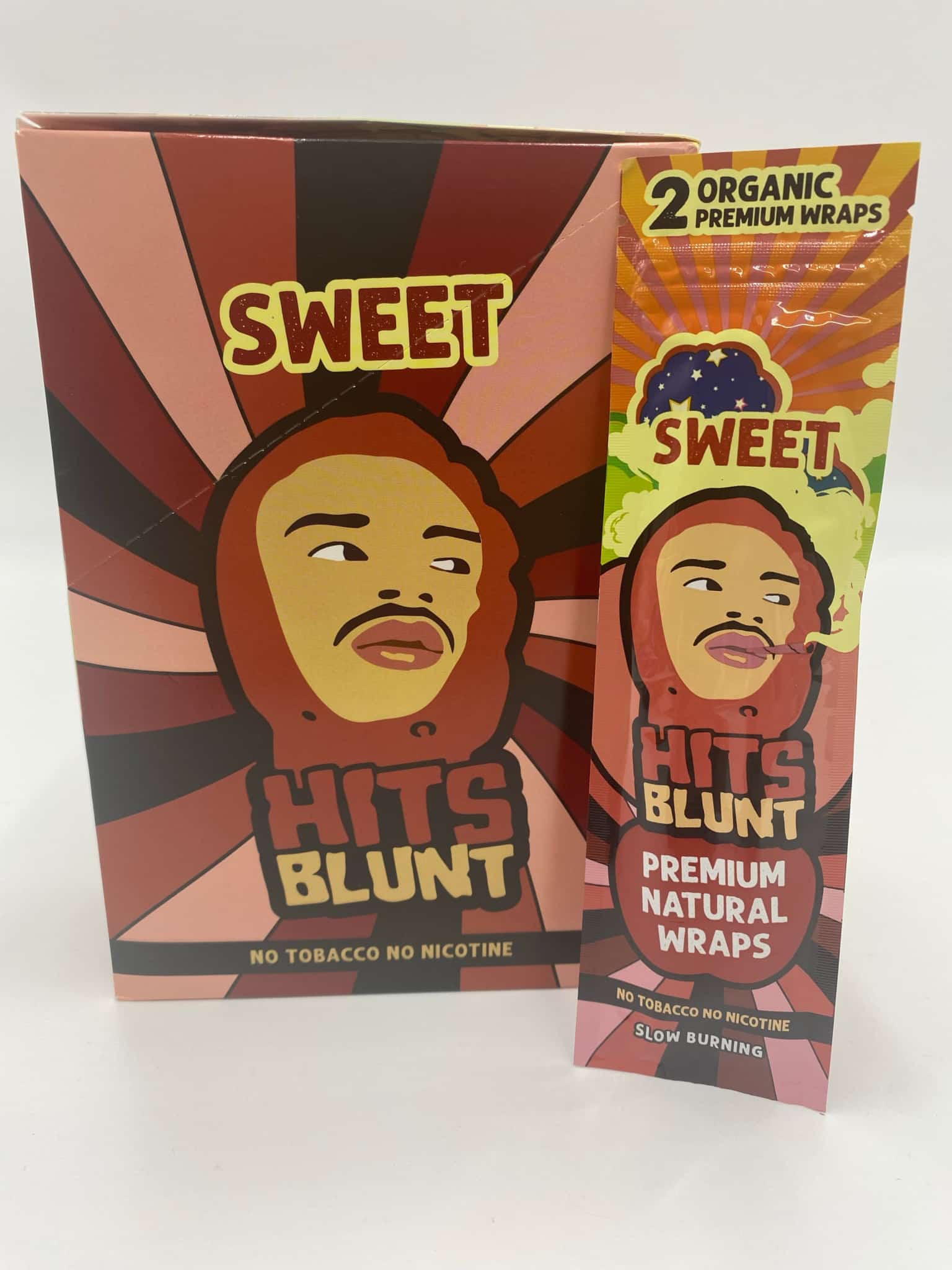 HITS BLUNT PREMIUM SWEET NATURAL HEMP WRAPS 2 PK 25 CT BOX - Smoke Shop Wholesale. Done Right.