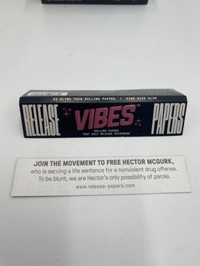 Vibes King Size Slim Ultra Thin Release Papers 50ct Box