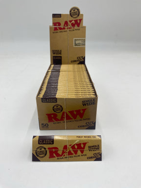 Raw Classic Cut Corners Single Wide Single Window 50ct Box