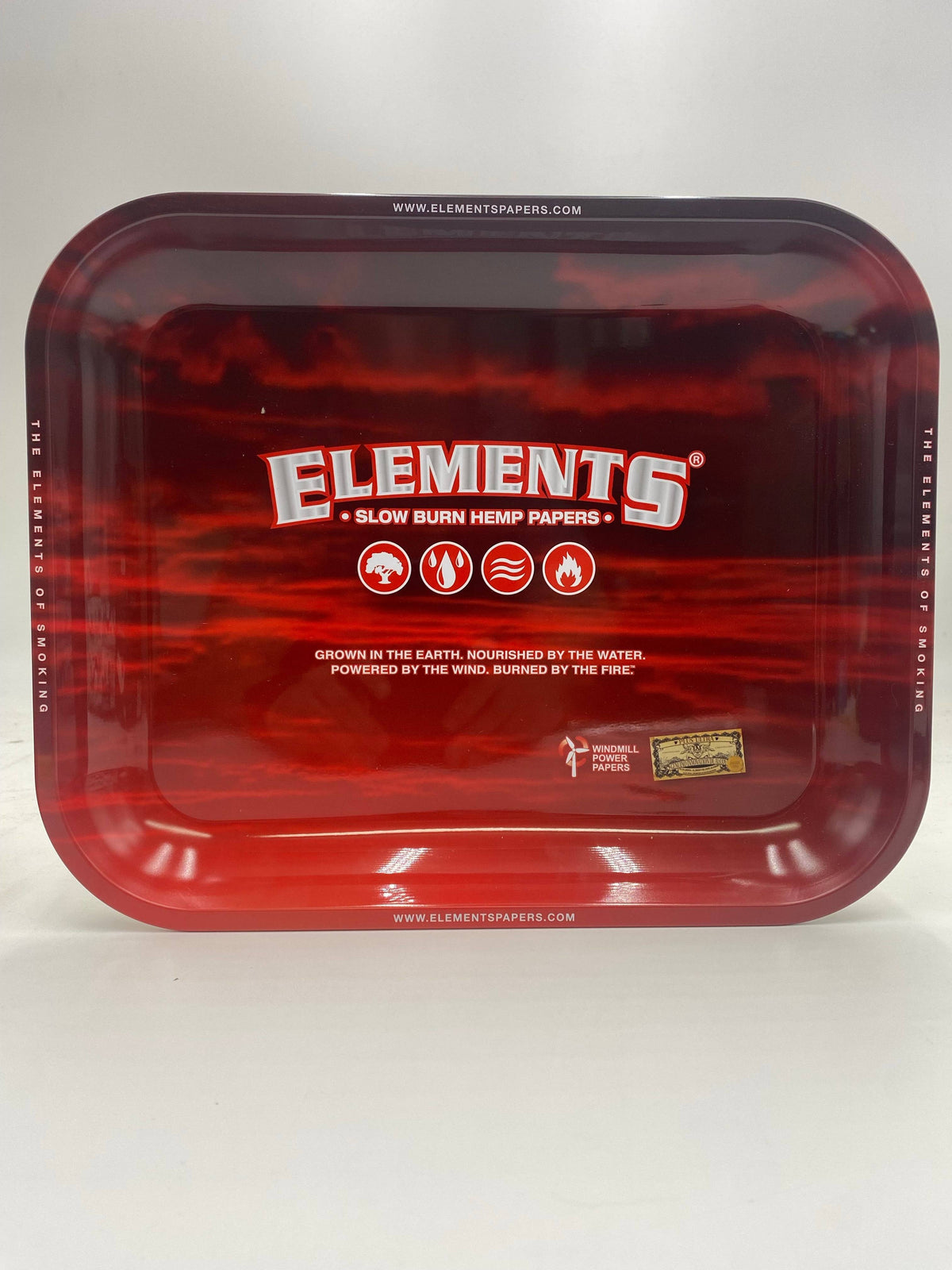 Elements Large Red Rolling Tray