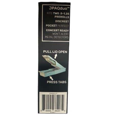 JPAQ DUO PAQ CASE BLACK (FITS TWO.5 - 1.25 GRAM PRE-ROLLS) ** CLOSEOUT ** - Smoke Shop Wholesale. Done Right.