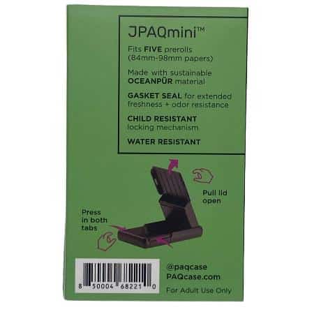 JPAQ MINI PAQ CASE BLACK (FITS 5 84MM -98MM PRE-ROLLS) ** CLOSEOUTS** - Smoke Shop Wholesale. Done Right.