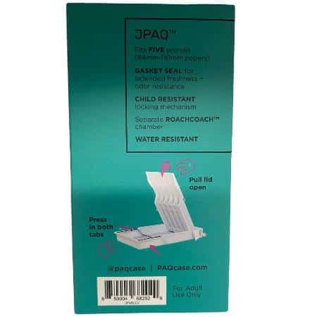 JPAQ PAQ CASE WHITE ’ROACH COACH’ (FITS FIVE 84MM - 110MM PRE-ROLLS) ** CLOSEOUT ** - Smoke Shop Wholesale. Done Right.