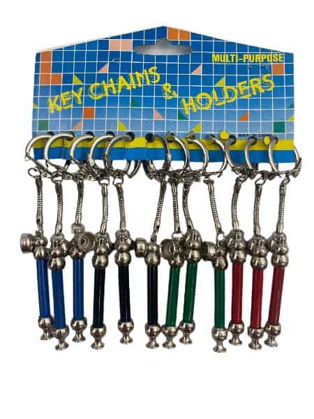 Keychain Pipe 12ct Display Card - Smoke Shop Wholesale. Done Right.