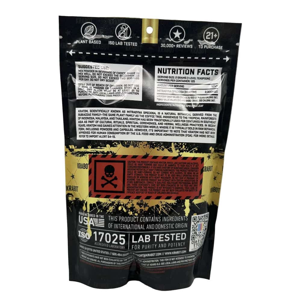 KRABOT GOLD BALI 250G PREMIUM KRATOM POWDER - Smoke Shop Wholesale. Done Right.