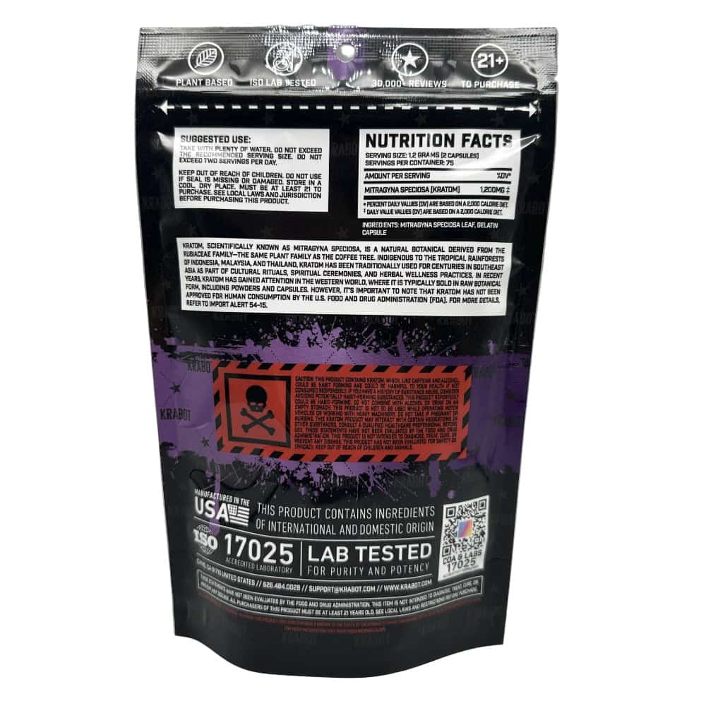 KRABOT TRAIN WRECK 150CT PREMIUM KRATOM CAPSULES - Smoke Shop Wholesale. Done Right.