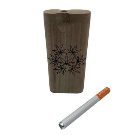 LARGE 7 LEAVES WOOD DUGOUT - Smoke Shop Wholesale. Done Right.