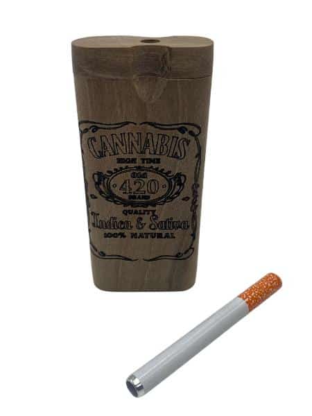 LARGE CANNABIS 420 WOOD DUGOUT - Smoke Shop Wholesale. Done Right.