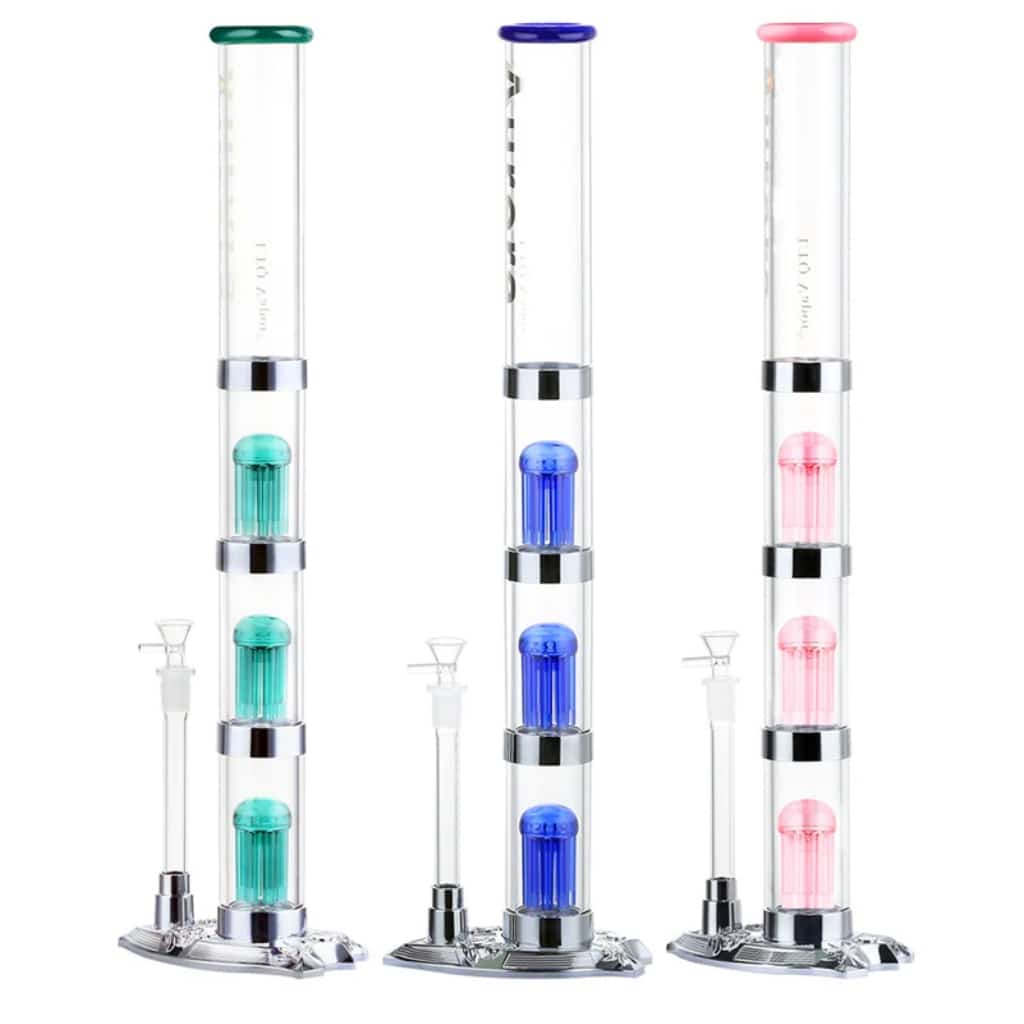LTQ 20’’ Aurora LED Adjustable Water Pipe **CLOSEOUT** - Smoke Shop Wholesale. Done Right.