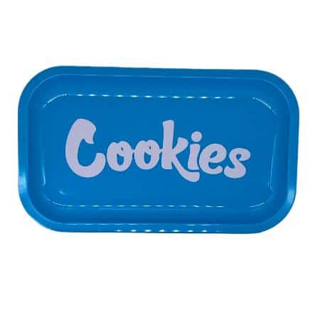 MEDIUM COOKIES ROLLING TRAY BLUE **CLOSEOUT** - Smoke Shop Wholesale. Done Right.
