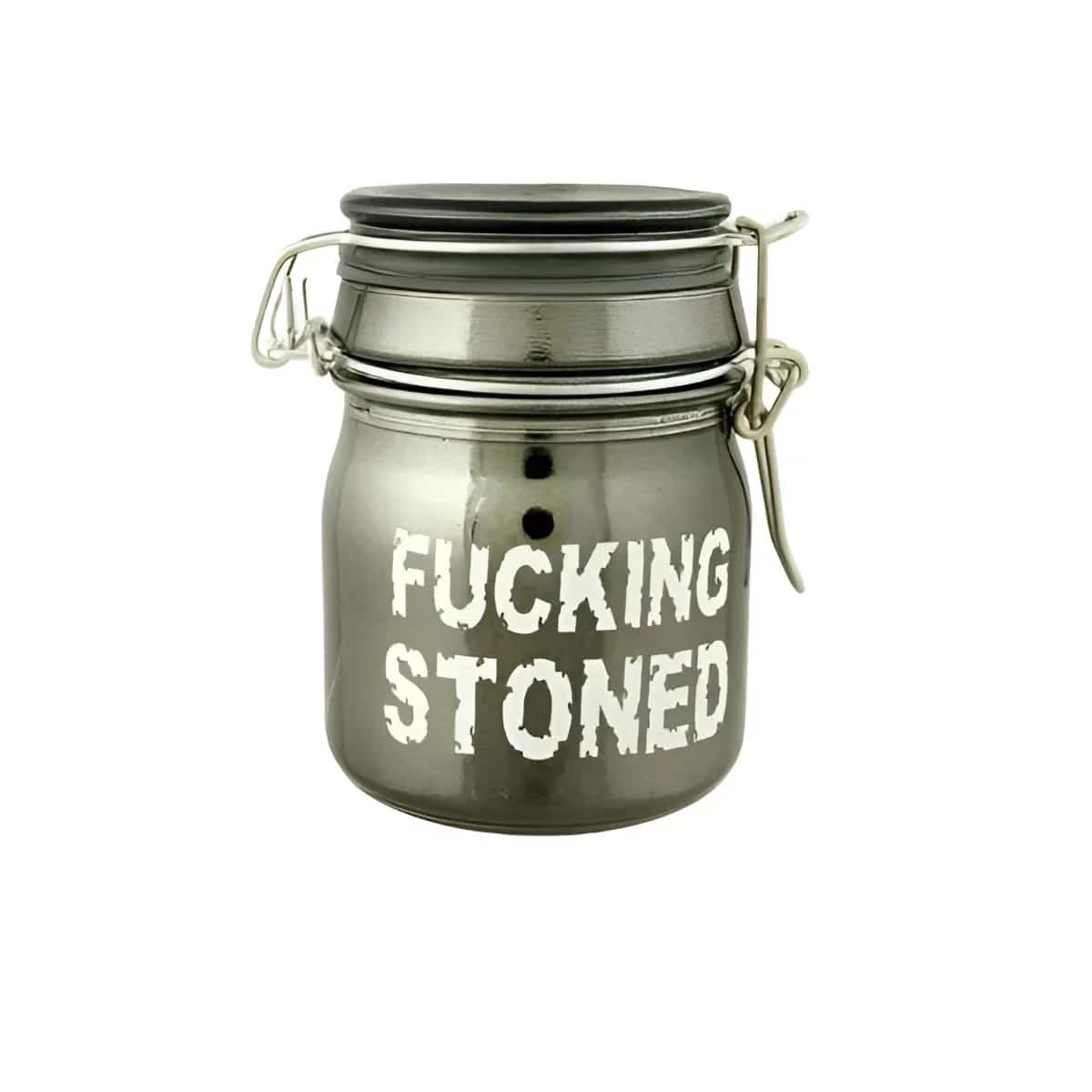 METALLIC SMOKE - FUCKING STONED STASH JAR 5oz - Smoke Shop Wholesale. Done Right.