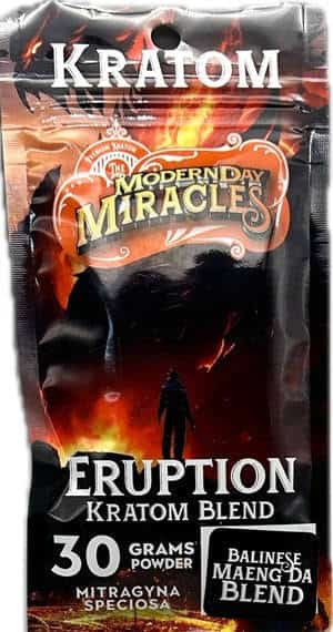 Modern Day Miracles Space Blends-Eruption Maeng Da Kratom Bali Blend 30 Gram Powder - Smoke Shop Wholesale. Done Right.