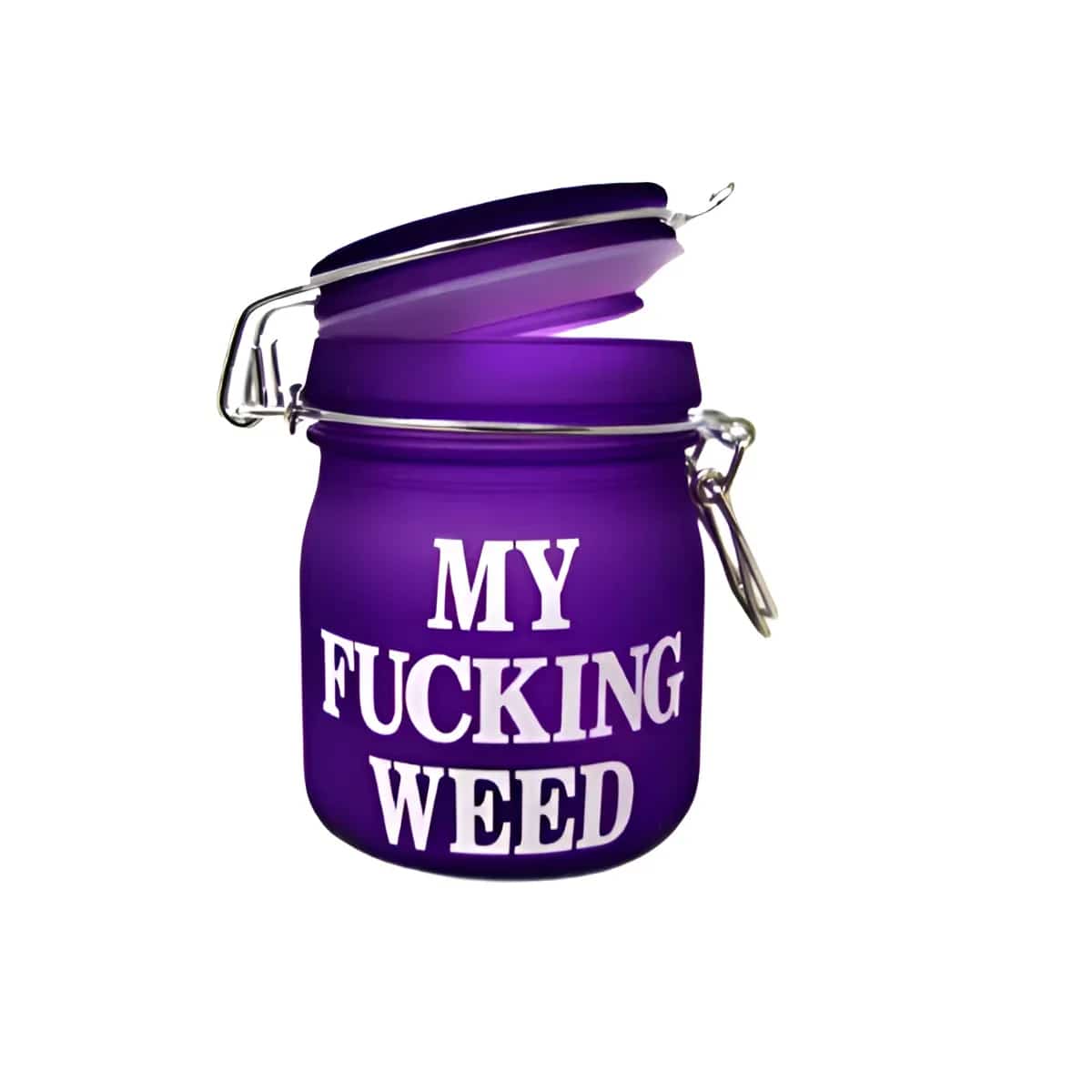 NEON PURPLE - MY FUCKING WEED STASH JAR 5oz - Smoke Shop Wholesale. Done Right.