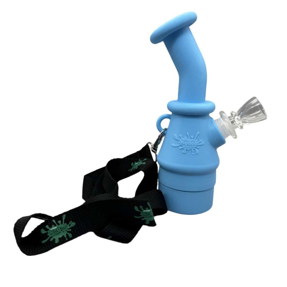 NO GOO SILICONE PENDANT BLUE GLOW IN THE DARK - Smoke Shop Wholesale. Done Right.