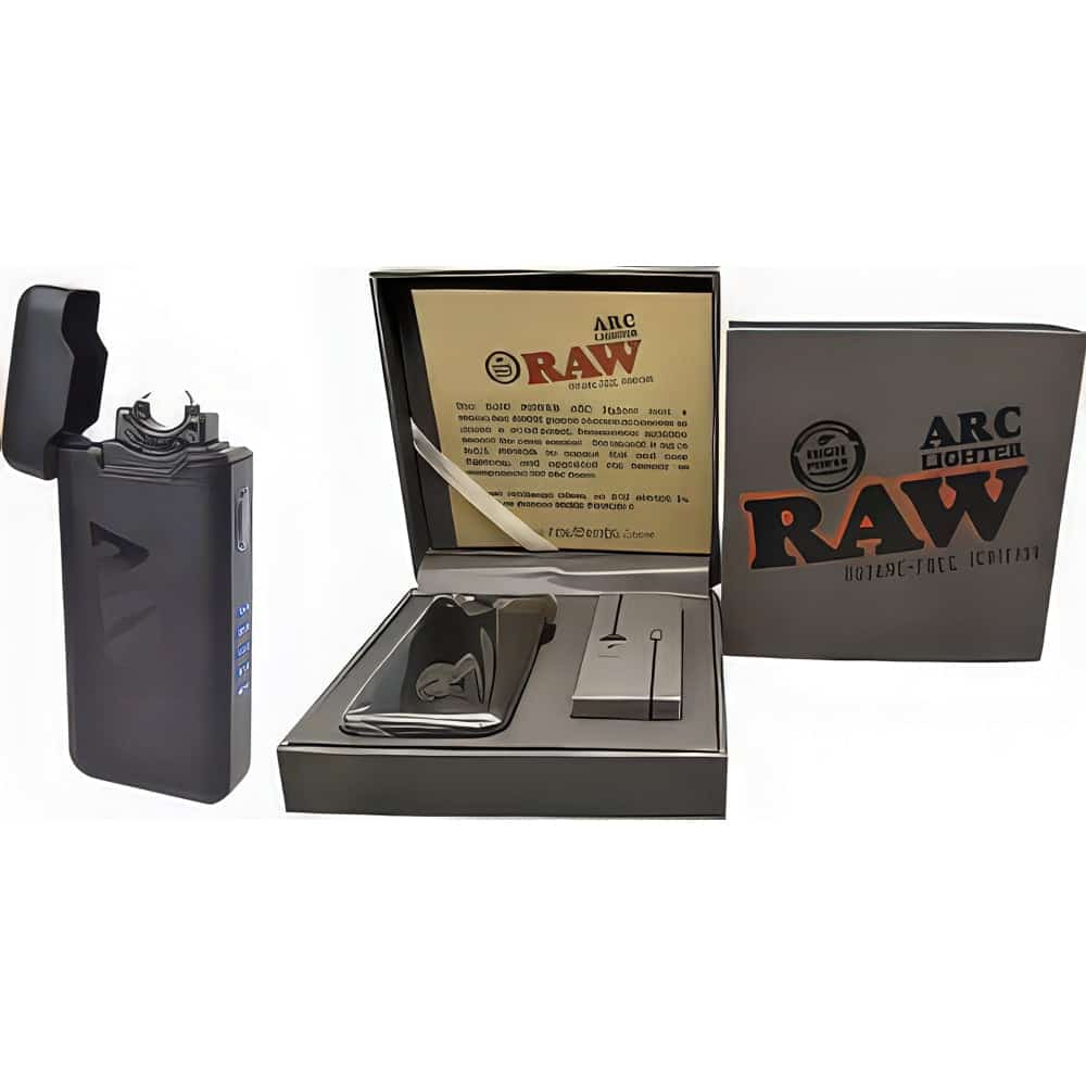 RAW BLACK ARC LIGHTER - Smoke Shop Wholesale. Done Right.