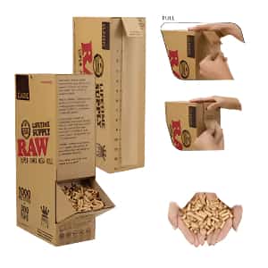 RAW CLASSIC FOREVER ROLL 44MM X 1000M + 300 PRE-ROLLED TIPS - Smoke Shop Wholesale. Done Right.