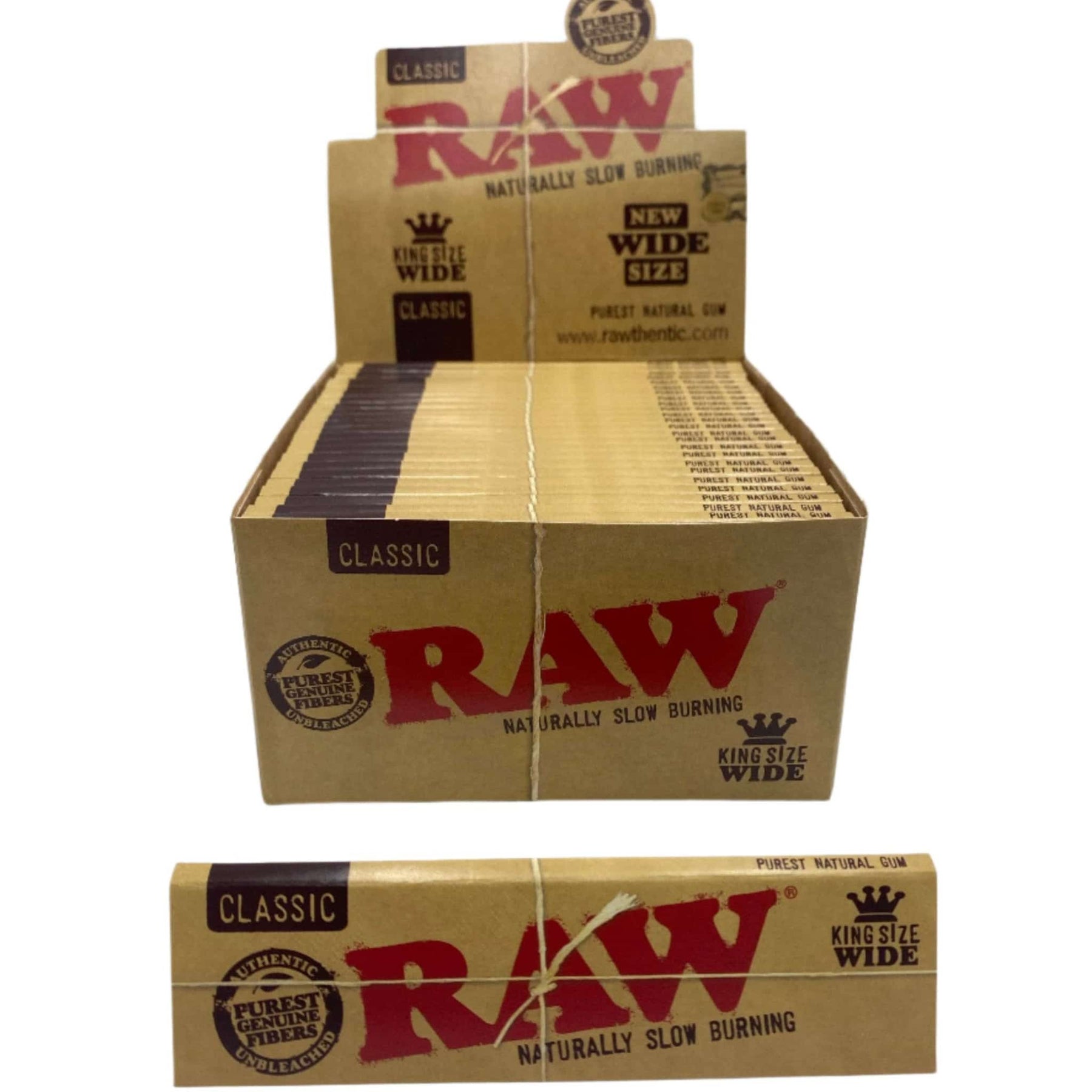 RAW CLASSIC KING SIZE WIDE 50ct BOX - Smoke Shop Wholesale. Done Right.