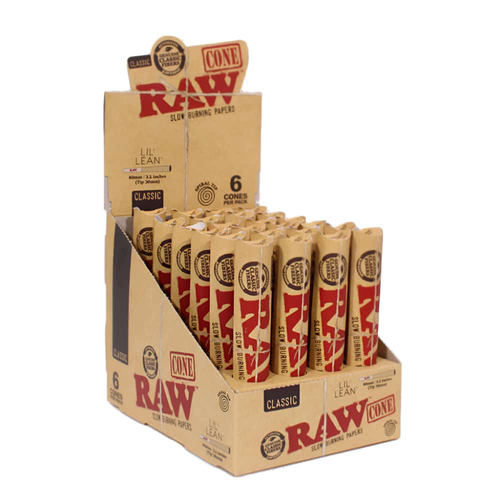 RAW LIL’ LEAN CLASSIC CONES 6PK 24 CT BOX - Smoke Shop Wholesale. Done Right.