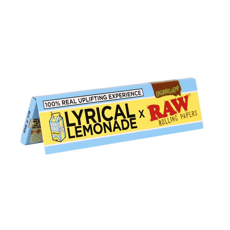 RAW Lyrical Lemonade King Size Wide Organic Hemp Papers 50 Ct Box - Smoke Shop Wholesale. Done Right.