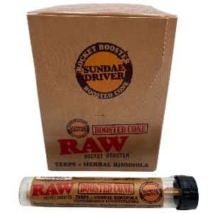RAW ROCKET BOOSTER TERP INFUSED CONE SUNDAE DRIVER FLAVOR 12 CT DISPLAY - Smoke Shop Wholesale. Done Right.