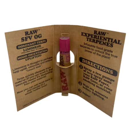RAW TERPINE SPRAYS SFV OG 8 CT DISPLAY - Smoke Shop Wholesale. Done Right.