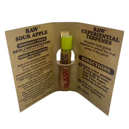 RAW TERPINE SPRAYS SOUR APPLE 8 CT DISPLAY - Smoke Shop Wholesale. Done Right.