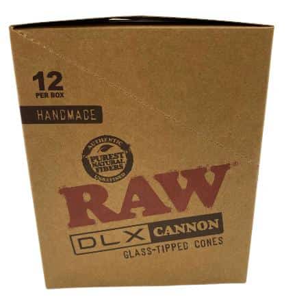 RAW X LUXE GLASS TIP KING SIZE CANNON 12 CT DISPLAY - Smoke Shop Wholesale. Done Right.