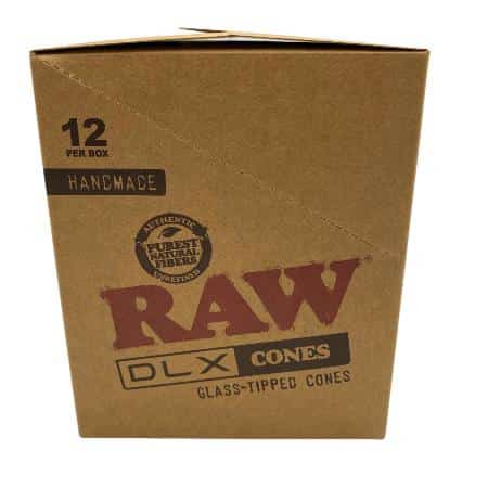 RAW X LUXE GLASS TIP KING SIZE CONE 12 CT DISPLAY - Smoke Shop Wholesale. Done Right.