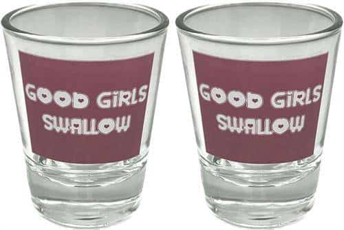 SHOT GLASS GOOD GIRLS SWALLOW 2 PIECE SET - Smoke Shop Wholesale. Done Right.