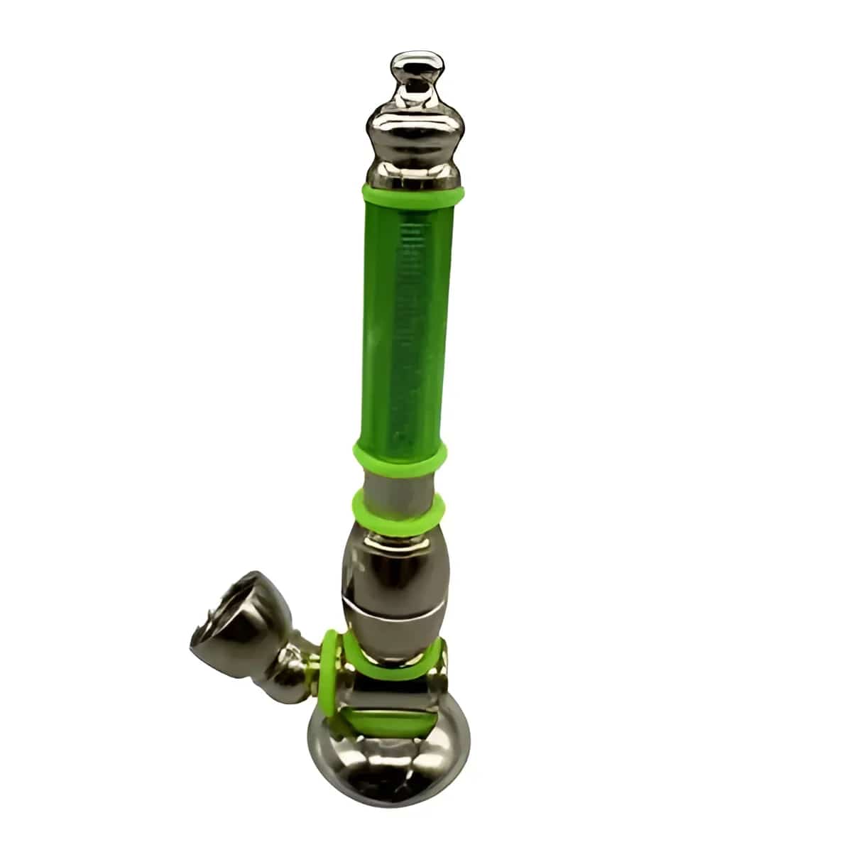 SM CHAMBER W/STEM STAND UP (N) METAL PIPE ASSORTED COLORS - Smoke Shop Wholesale. Done Right.