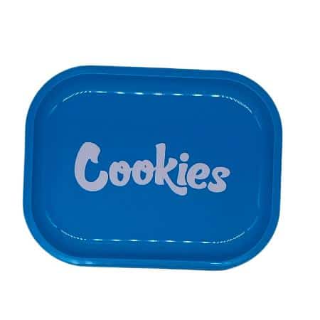 SMALL COOKIES ROLLING TRAY BLUE **CLOSEOUT** - Smoke Shop Wholesale. Done Right.