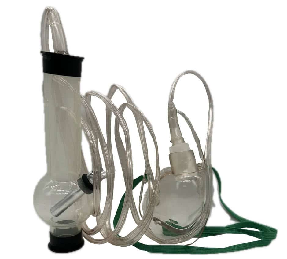 SMALL OXYGEN GAS MASK PIPE ***CLOSEOUT*** - Smoke Shop Wholesale. Done Right.