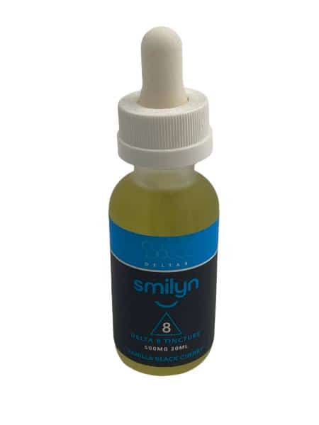 SMILYN D8 TINCTURE 500 MG VANILLA BLACK CHERRY 30 ML - Smoke Shop Wholesale. Done Right.