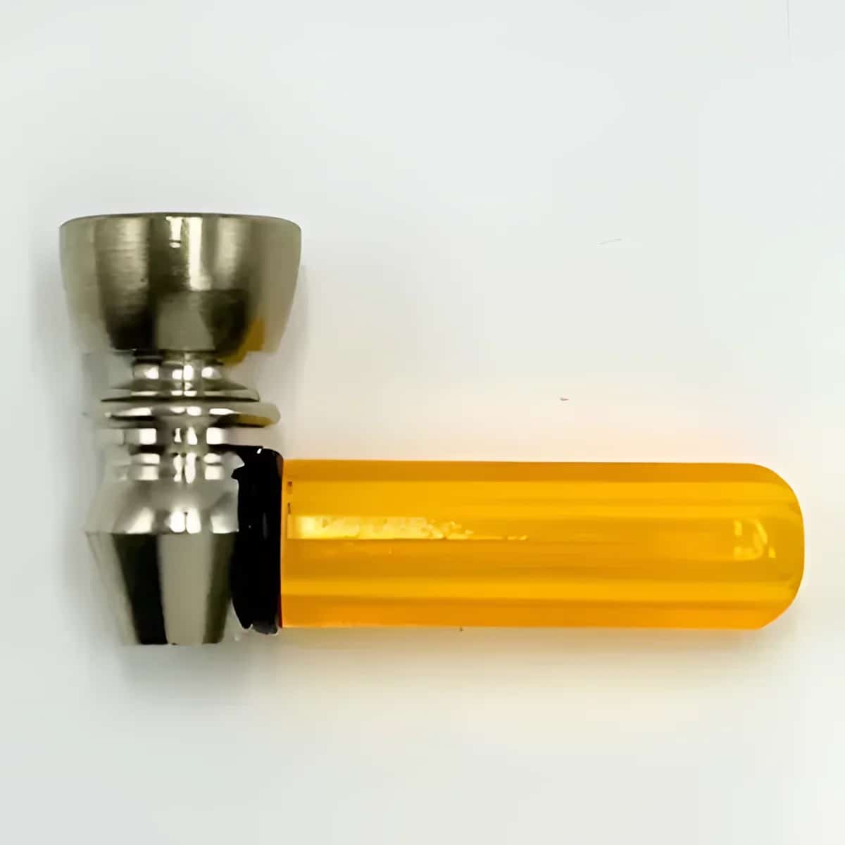 ST. 1.5’’ PLASTIC STEM (N) METAL PIPE ASSORTED COLORS - Smoke Shop Wholesale. Done Right.
