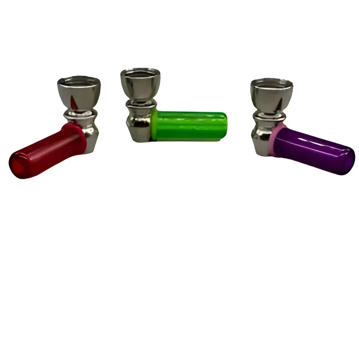 ST. 1.5’’ PLASTIC STEM (N) METAL PIPE ASSORTED COLORS - Smoke Shop Wholesale. Done Right.