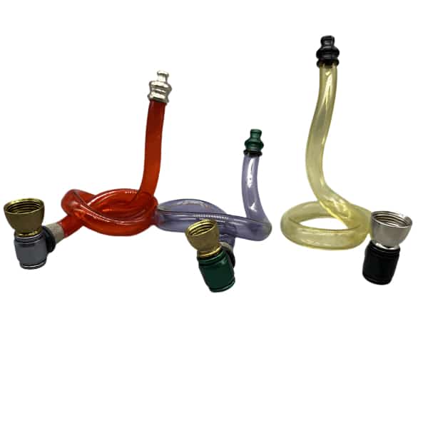 TABAK KNOT 1- SKINNY ACRYLIC TWIST W/ METAL PARTS *VARIOUS COLORS* - Smoke Shop Wholesale. Done Right.