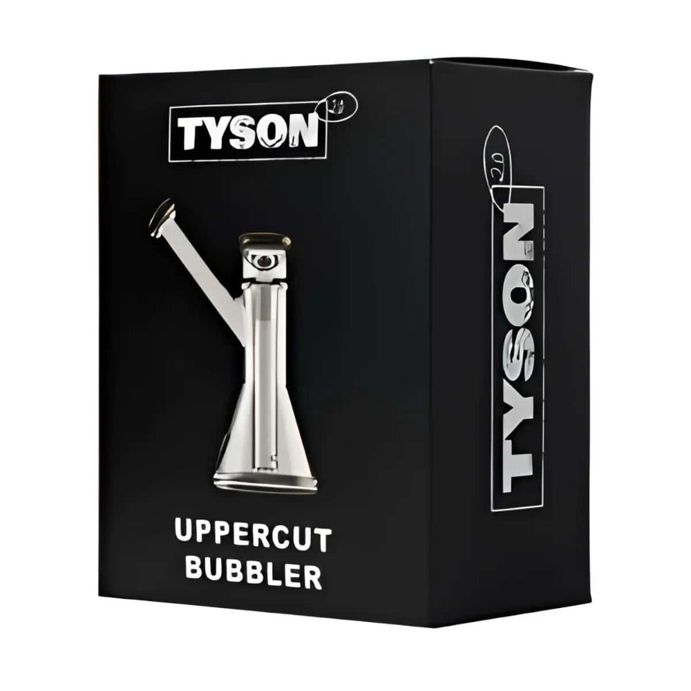 TYSON UPPER CUT BUBBLER CLEAR & CHARCOAL - Smoke Shop Wholesale. Done Right.